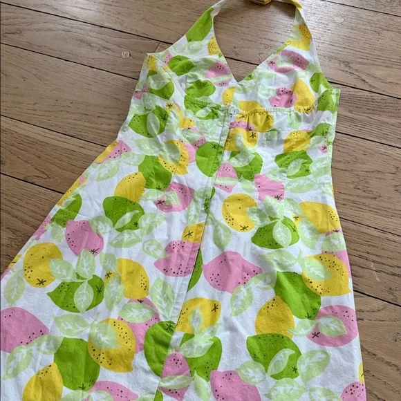 Lilly Pulitzer Multicolor Cotton Blend Halter dress size 2 - Picture 6 of 7
